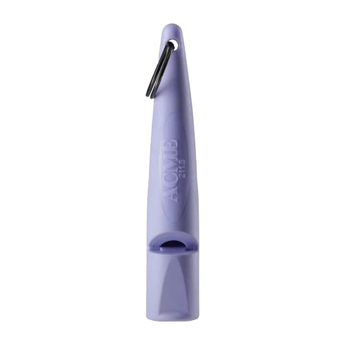 ACME Alpha 211.5 Professional Dog Training Whistle with Enhanced Ergonomic Grip. BPA-Free Plastic. 110 dBA. Long Range. Standardized Frequency. Weatherproof. Made in the UK (Violet Purple) - color: Violet Purple