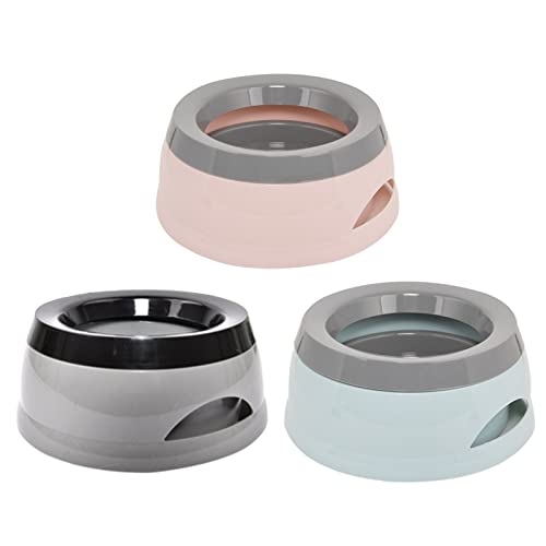 Dog Water Bowl,No-Spill Pet Water Bowl,Non Slip Bottom,750mL/25oz Slow Water Feeders,for Dogs,Cats - color: B-1