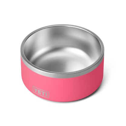 YETI Boomer 8, Stainless Steel, Non-Slip Dog Bowl, Holds 64 Ounces - color: Tropical Pink