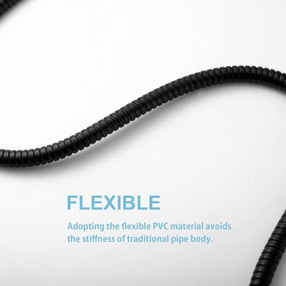 OFFO Shower Hose, 120 in Kink Free Stainless Steel Shower Hose Attachment Electroplating Handheld Shower Head Hose Flex Hoses Extension with Brass Insert & Nut for Pet Bathing Cleaning, Matte Black - color: Matte Black, size: 120 in