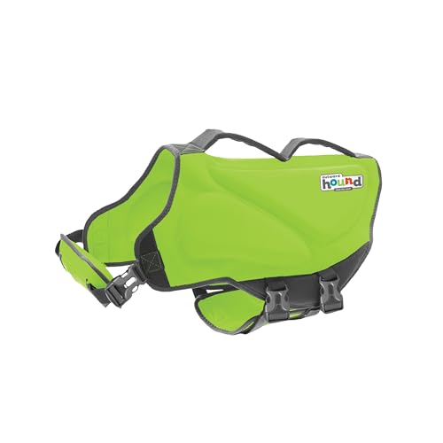 Outward Hound Dawson Swim Dog Life Jacket, High-Performance Neoprene Dog Life Vest for Swimming, Boating, and Water Safety, XL, Green - color: Green, size: X-Large (Chest Girth: 33"-44")