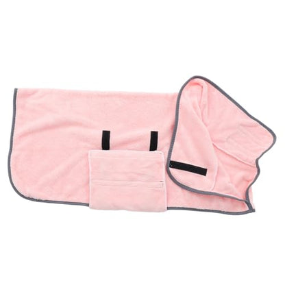 VICASKY Super Absorbent Quick Drying Dog Bathrobe Towel Fast Dry PET Towel for Dogs Cats Comfortable Microfiber Robe for Bathing and Swimming