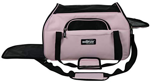 EliteField Soft Pet Carrier (3 Year Warranty, Airline Approved) Soft Sided Dog Puppy Cat Carrier Travel Bag (X-Large: 21" L x 12" W x 13" H, Pink) - color: Pink, size: 21.0"L x 12.0"W x 13.0"H