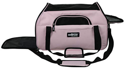 EliteField Soft Pet Carrier (3 Year Warranty, Airline Approved) Soft Sided Dog Puppy Cat Carrier Travel Bag (X-Large: 21" L x 12" W x 13" H, Pink) - color: Pink, size: 21.0"L x 12.0"W x 13.0"H