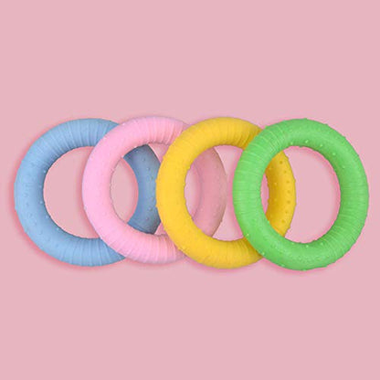 Dog Chewing Ring Toy, Bite Proof TPR Puppy Chew Toy, Creative Teething Ring for Dogs, Funny Interactive Pet Training Toy, 3.15 in Diameter