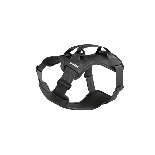 Thule Cappy Dog Harness L - Crash-Tested for Safety - Seatbelt passthrough - Adjustable & Easy to Clean - Padded Breathable mesh Panels - Leash Loop - Step-in Design - size: Large