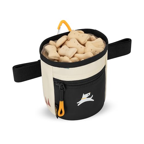OllyDog, Goodie Treat Bag, Dog Treat Training Pouch | Magnetic Closure | 3 Ways to Wear | Hands-Free Waist Belt | Water-Resistant Recycled Vegan Fabric (Terrazzo) - color: Terrazzo