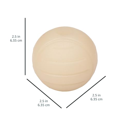 Amazon Basics Interactive Bouncy Durable Rubber Dog Toy Balls, Glow, 2.5 inch, Beige, Pack of 3 - size: 2.5 inch, style: Glow Balls (Pack of 3)