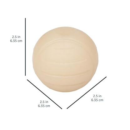 Amazon Basics Interactive Bouncy Durable Rubber Dog Toy Balls, Glow, 2.5 inch, Beige, Pack of 3 - size: 2.5 inch, style: Glow Balls (Pack of 3)