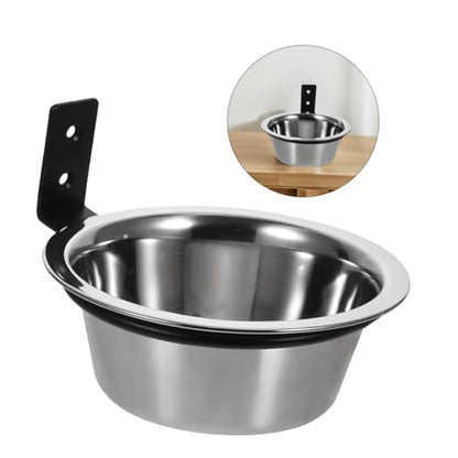 Alasum 2pcs Wall Mounted Dog Bowls Elevated Pet Feeding Station 6-inch Raised Small Dog Food and Water Holder Space-Saving Hanging Bowl for Comfortable Feeding