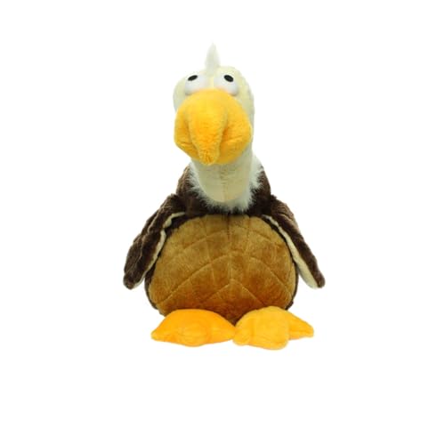 MIGHTY- Safari Vulture - Squeaker-Multiple Layers. Made Durable, Strong & Tough. Interactive Play Dog Toy (Tug, Toss & Fetch). Machine Washable & Floats | Ultra Durable Plush Toy with Multiple Layers & Reinforced Seams , Washable and Floats , Mighty® Cons