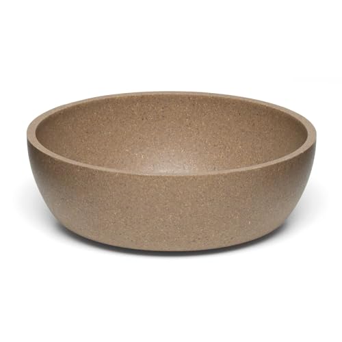 Loving Pets - Dolce Bamboo - Eco-Friendly Pet Bowls & Dishes for Dog, Cats, Puppy Food and Water Bowl -Sustainable and Dishwasher Safe, Made with Real Bamboo (Small, Coffee-Brown) - color: Coffee Brown, size: Small Bowl