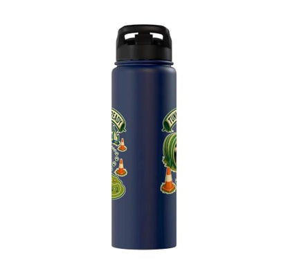 TUNNEL RUN READY Dog Agility Cones Stainless Steel Insulated Water Bottle - color: Navy Blue