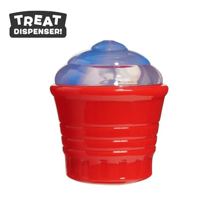 Barkbox Blue Ruffberry Puppy Slushie Dog Toy | Treat-Dispensing Rubber Toy with Wacky Wobble & Bounce | Interactive Chew Toy for Medium Dogs - color: Blue Ruffberry Slushie