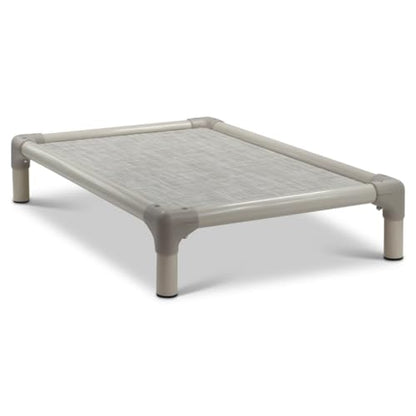 Kuranda Chewproof Elevated Dog Bed – 50" x 36" - Sunsure Textilene - Birch - color: Birch, size: XX-Large