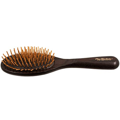 Chris Christensen 20 mm Oval Wood Pin Dog Brush, Real Wood Pins, 100% Static-Free, Redistributes Natural Oils into Coat, Reduces Painful Pulling, Large, Brown, Groom Like a Professional - size: Large