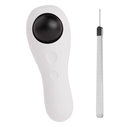 Dog Training Clickers with Wrist Strap, Training Clicker for Pet Like Dog Cat Horse Bird Dolphin Puppy, Big Buttons and Loud Sound (White) - color: White