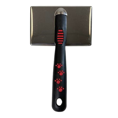 Paw Brothers Soft Pin Flat Slicker Brush for Dogs, Professional Grade Brush for Large Dogs, Coated Tips, Gentle on Skin, Remove Tangles and Mats, Maximum Coverage, X-Large - size: Large/X-Large