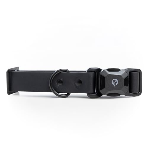 Fei & Eve VERO Dog Collar, Black, Small | MagEase Magnetic Buckle, Waterproof PVC, Odor Resistant, Easy Clean, Heavy Duty - color: Black, size: S