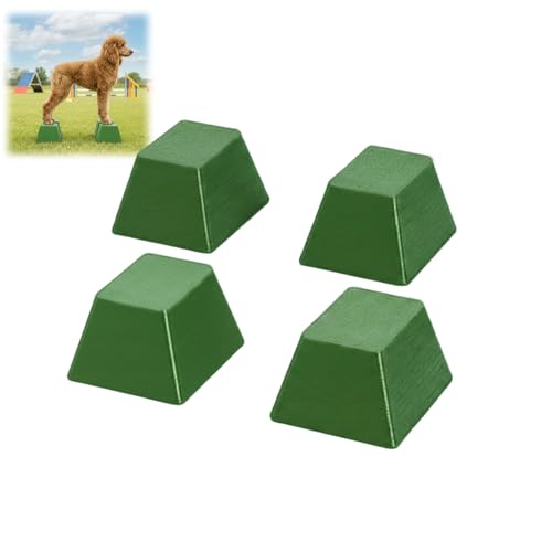 Stacking Blocks for Dog Shows, Professional Dog Stacking Training Platform, Show Ring Feet Position Trainer, Non Slip Stable Base, Breed Stance Support (Green) - color: Green