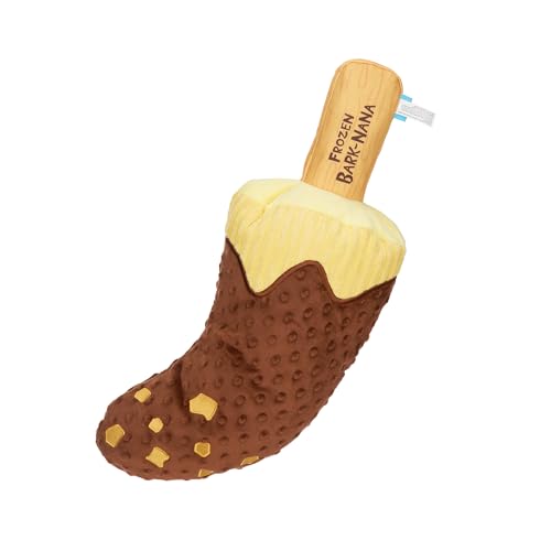 BarkBox Furozen Bignana Dog Toy | XL Banana Plush Toy with Squeaker, Crinkle and Fluff | Fun for Dogs - color: Furozen Bignana