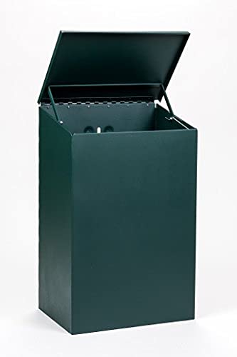 Standard Low Profile Dog Waste Station/MittN Bag™ System_Square Can(Matte Green)