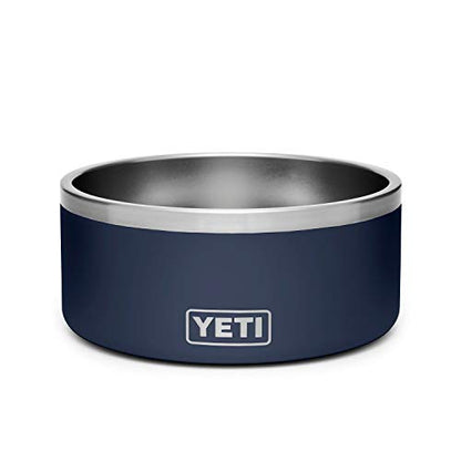 YETI Boomer 8, Stainless Steel, Non-Slip Dog Bowl, Holds 64 Ounces - color: Navy