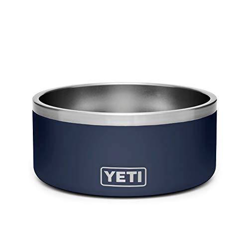 YETI Boomer 8, Stainless Steel, Non-Slip Dog Bowl, Holds 64 Ounces - color: Navy