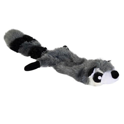 Hyper Pet Critter Skinz Raccoon Stuffing Free Plush Soft Dog Toy, Large, Pack of 1 - size: Large, style: Raccoon