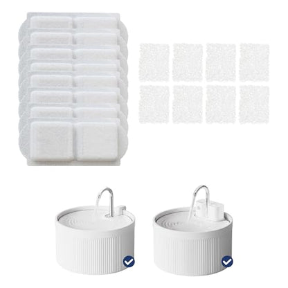 Replacement Filters for PawsPik Ceramic Dog & Cat Water Fountains, 8 Count