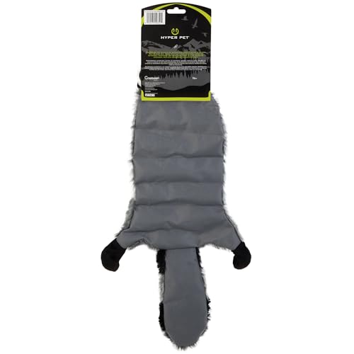 Hyper Pet Critter Skinz Super Squeaker Raccoon Stuffing Free Plush Soft Dog Toy, Extra Large, Pack of 1 - size: X-Large Raccoon, style: Raccoon