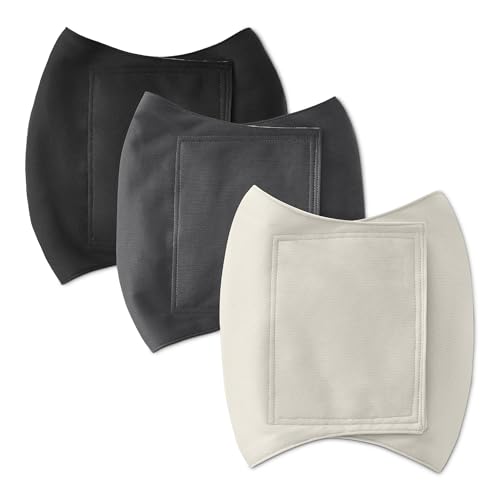 Amazon Basics Washable Reusable Male Dog Belly Band Diapers, Highly Absorbent with Sewn-in Pad, XL (24-31 Inch Waist), Black, Grey, Silver, 3-Pack - size: XL