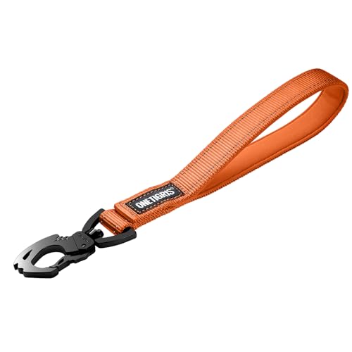 OneTigris Bolt Short Traffic Dog Leash for Small Medium Large Dogs(Orange,S) - color: Orange, size: S