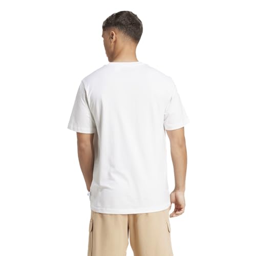 adidas Men's Dog Patch Graphic T-Shirt - color: White/Hoop, size: Small Tall