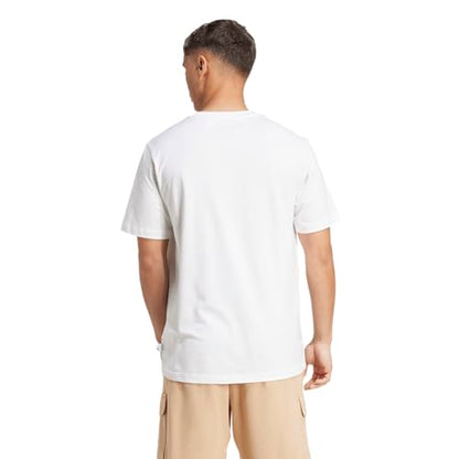 adidas Men's Dog Patch Graphic T-Shirt - color: White/Hoop, size: Medium Tall