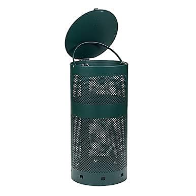 Standard Low Profile Dog Waste Station / EZ_Tie Hanging Bag System (Matte Green)