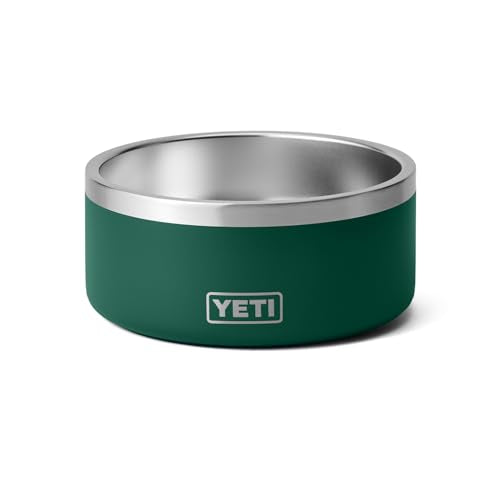 YETI Boomer 8, Stainless Steel, Non-Slip Dog Bowl, Holds 64 Ounces - color: Black Forest Green