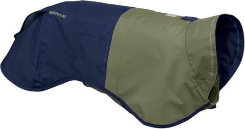 Ruffwear, Sun Shower Dog Raincoat, All-Weather Jacket, Waterproof, Windproof & Lightweight, Midnight Blue, Small - color: Midnight Blue, size: Small