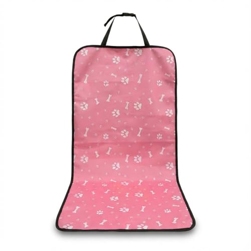 Car Seat Cover for Dogs, Waterproof Oxford Cloth Car Seat Protector, Non-Slip Buckle Front & Back Dog Seat Cover, Safety Travel Pet Mat for Cars, Trucks, SUVs (Pink) - color: Pink