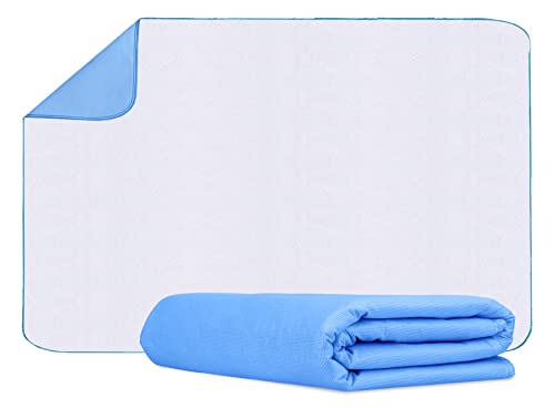 Incontinence Bed Pads Washable Waterproof 34x52 Inches Pack of 1 - Washable Pee Pads for Beds for Incontinence Adults, Kids & Pets - Waterproof Pad, Reusable Bed & Underpads - size: 34x52 Inches - PK 1