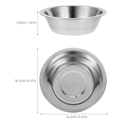 Abaodam Wall-Mounted Raised Dog Bowls Stainless Steel Feeder Deep Large Bowl Elevated Feeding Station for Small Dogs and Cats