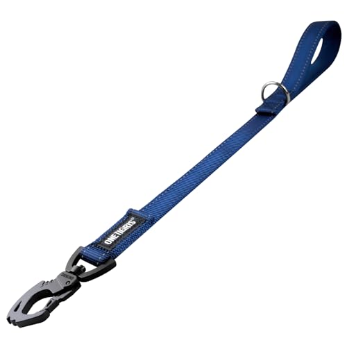 OneTigris Bolt Short Traffic Dog Leash for Small Medium Large Dogs (Blue, M) - color: Blue, size: M
