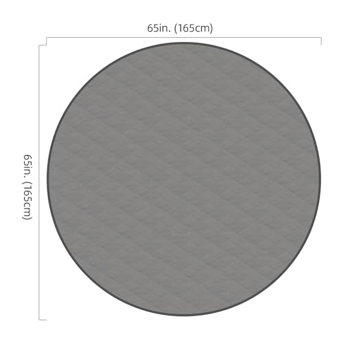 Washable Reusable Dog Pee Pads, 65" Round Absorbent & Waterproof Puppy Training Pad for Crate, Playpen & Carpet, Large Potty Pads for Dogs, Cats & Small Pets - size: 1Pc 65x65 Inch