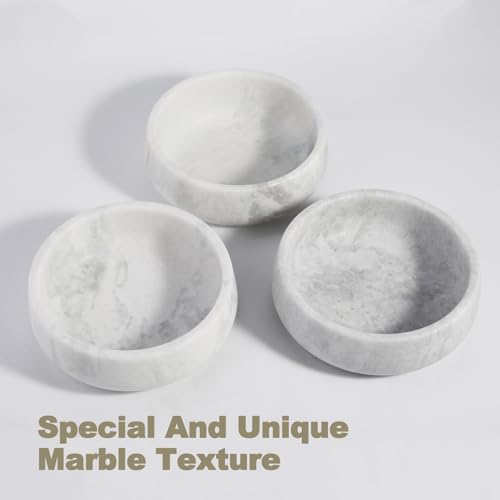 White Marble Dog Bowls, Non-Slip Dog Food Water Bowl Small, Heavy Duty Pet Bowl for Cats and Medium Dogs, Weighted African Natural Marble, Holds 4 Cups(5lbs) - color: Namib Fantasy, size: S