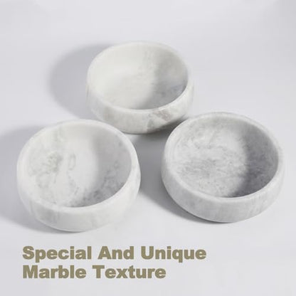 White Marble Dog Bowls, Non-Slip Dog Food Water Bowl Small, Heavy Duty Pet Bowl for Cats and Medium Dogs, Weighted African Natural Marble, Holds 4 Cups(5lbs) - color: Namib Fantasy, size: S