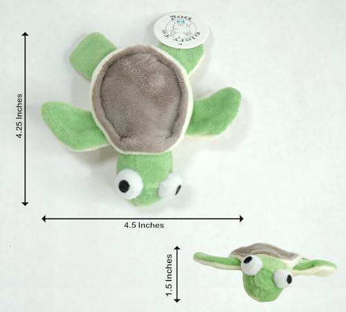 Glory To Dog TinyToy Plush Green Turtle Very Small Dog Toy for Small and Toy Breed Dogs - style: Turtle