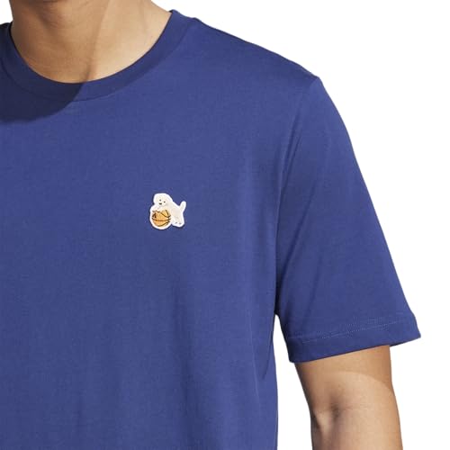 adidas Men's Dog Patch Graphic T-Shirt - color: Dark Blue/Hoop, size: X-Large Tall