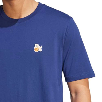 adidas Men's Dog Patch Graphic T-Shirt - color: Dark Blue/Hoop, size: Large