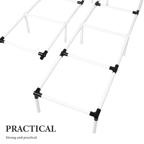 1 Set Agility Ladder for Dogs, Puppy Agility Training Hurdles Kit Plastic Ladder, Portable Small Pet Training Equipment for Backyard Activity 11ft X 15.7in X 7.8in