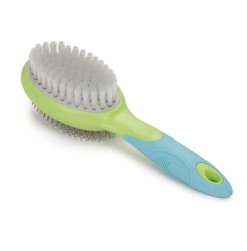 Dog and Cat Professional Oval Grooming Pin Brushes Choose Size Style and Type All Have Ergonomic Handles (9" Dual Side Soft Pin) - size: 9" Dual Side Soft Pin